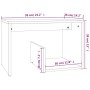 Mesa auxiliar madera contrachapada roble marrón 59x36x38 cm de , Mesas auxiliares - Ref: Foro24-826634, Precio: 34,07 €, Desc...