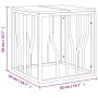 Mesa de centro acero inoxidable y madera maciza acacia plateada de , Mesas de centro - Ref: Foro24-350047, Precio: 73,22 €, D...
