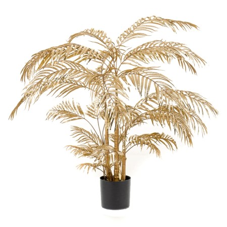 Emerald Palmera Areca artificial dorado 145 cm de , Flora artificial - Ref: Foro24-437358, Precio: 233,43 €, Descuento: %