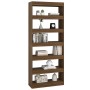 Estantería/divisor madera ingeniería marrón roble 80x30x198 cm de , Librerías y estanterías - Ref: Foro24-813628, Precio: 99,...