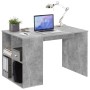 FMD Escritorio con estantes laterales color hormigón 117x73x75 cm de , Escritorios - Ref: Foro24-428731, Precio: 194,29 €, De...