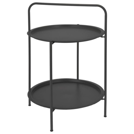 ProGarden Mesa redonda gris oscuro mate 50x66 cm de , Mesas auxiliares - Ref: Foro24-436231, Precio: 45,86 €, Descuento: %