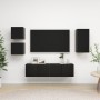 Set de muebles de TV 5 piezas madera contrachapada negro de , Muebles TV - Ref: Foro24-3078800, Precio: 138,59 €, Descuento: %