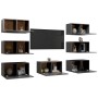 Muebles de salón 7 pzas madera ingeniería gris 30,5x30x60 cm de , Muebles TV - Ref: Foro24-3078953, Precio: 232,79 €, Descuen...