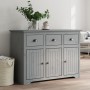 Aparador BODO madera maciza de pino gris 115,5x44x80 cm de , Aparadores - Ref: Foro24-355067, Precio: 226,79 €, Descuento: %