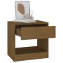 Mesitas de noche 2 uds pino macizo marrón miel 40x31x40 cm de , Mesitas de noche - Ref: Foro24-808070, Precio: 69,09 €, Descu...