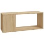 Mueble para TV madera contrachapada roble Sonoma 80x24x32 cm de , Muebles TV - Ref: Foro24-809110, Precio: 30,08 €, Descuento: %
