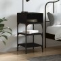 Mesita de noche madera de ingeniería negro 35x34,5x70 cm de , Mesitas de noche - Ref: Foro24-825883, Precio: 39,48 €, Descuen...