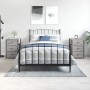 Mesitas noche 2 uds madera ingeniería gris Sonoma 40x36x60 cm de , Mesitas de noche - Ref: Foro24-826000, Precio: 120,32 €, D...
