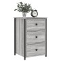 Mesitas noche 2 uds madera ingeniería gris Sonoma 40x36x60 cm de , Mesitas de noche - Ref: Foro24-826000, Precio: 120,32 €, D...