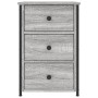 Mesitas noche 2 uds madera ingeniería gris Sonoma 40x36x60 cm de , Mesitas de noche - Ref: Foro24-826000, Precio: 120,32 €, D...
