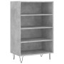 Aparador alto madera de ingeniería gris hormigón 57x35x90 cm de , Aparadores - Ref: Foro24-827232, Precio: 39,74 €, Descuento: %