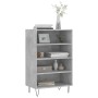 Aparador alto madera de ingeniería gris hormigón 57x35x90 cm de , Aparadores - Ref: Foro24-827232, Precio: 39,74 €, Descuento: %