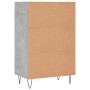 Aparador alto madera de ingeniería gris hormigón 57x35x90 cm de , Aparadores - Ref: Foro24-827232, Precio: 39,74 €, Descuento: %
