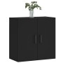 Armario de pared madera de ingeniería negro 60x31x60 cm de , Taquillas y armarios de almacenamiento - Ref: Foro24-829965, Pre...