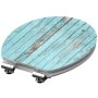 SCHÜTTE Tapa de váter con cierre suave brillante MDF BLUE WOOD de , Asientos de inodoros y bidés - Ref: Foro24-438752, Precio...