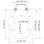 SCHÜTTE Tapa de váter con cierre suave brillante MDF BLUE WOOD de , Asientos de inodoros y bidés - Ref: Foro24-438752, Precio...