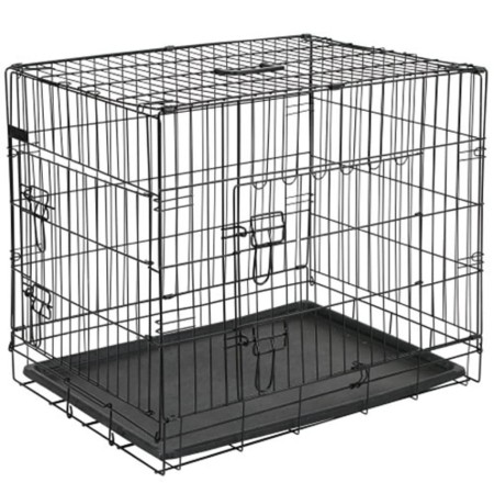 @Pet Transportín para perros metal negro 107x70x77,5 cm 15004 de , Transportines y cajas para mascotas - Ref: Foro24-413721, ...
