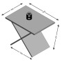 FMD Mesa de centro de color roble de , Mesas de centro - Ref: Foro24-428773, Precio: 59,14 €, Descuento: %