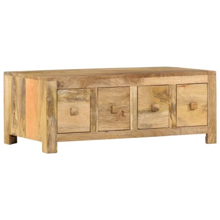 Mesa de centro con 4 cajones madera maciza de mango 90x50x35 cm de , Mesas de centro - Ref: Foro24-285827, Precio: 223,54 €, ...