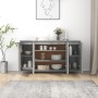 Aparador de madera de ingeniería gris Sonoma 135x41x75 cm de , Aparadores - Ref: Foro24-813057, Precio: 161,45 €, Descuento: %