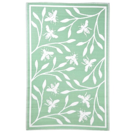 Esschert Design Alfombra de exterior estampado de abejas 182x122 cm de , Protectores para exterior - Ref: Foro24-433892, Prec...