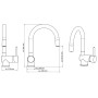 SCHÜTTE Grifo mezclador de lavabo con LED STELLA cromado de , Grifos - Ref: Foro24-435067, Precio: 87,11 €, Descuento: %