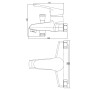 SCHÜTTE Grifo mezclador de bañera TESSA cromado de , Grifos - Ref: Foro24-438660, Precio: 53,32 €, Descuento: %