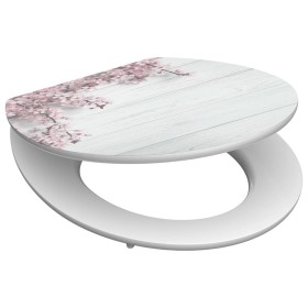 SCHÜTTE Asiento de inodoro con cierre suave FLOWERS & WOOD MDF brillo de , Asientos de inodoros y bidés - Ref: Foro24-438759,...