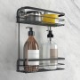 Metaltex Estante para ducha de 2 niveles negro de , Bandejas de bañera - Ref: Foro24-443446, Precio: 30,25 €, Descuento: %