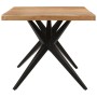 Mesa de comedor madera maciza de acacia negra 180x90x77 cm de , Mesas de cocina y de comedor - Ref: Foro24-351642, Precio: 35...