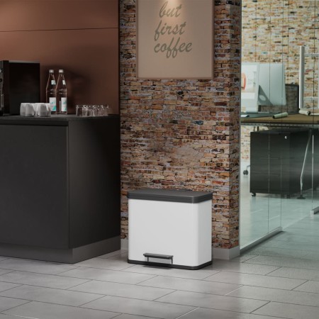Hailo Cubo de basura pedal Oko Trio Plus talla L blanco 3x9 l 0633-230 de , Cubos de la basura y papeleras - Ref: Foro24-4154...