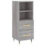 Aparador alto madera contrachapada gris Sonoma 34,5x34x180 cm de , Aparadores - Ref: Foro24-3199287, Precio: 108,52 €, Descue...