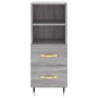 Aparador alto madera contrachapada gris Sonoma 34,5x34x180 cm de , Aparadores - Ref: Foro24-3199287, Precio: 108,52 €, Descue...