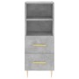 Aparador de madera contrachapada gris hormigón 34,5x34x180 cm de , Aparadores - Ref: Foro24-3199293, Precio: 107,57 €, Descue...