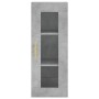 Aparador de madera contrachapada gris hormigón 34,5x34x180 cm de , Aparadores - Ref: Foro24-3199293, Precio: 107,57 €, Descue...
