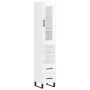 Aparador alto madera contrachapada blanco brillo 34,5x34x180 cm de , Aparadores - Ref: Foro24-3199323, Precio: 124,22 €, Desc...