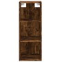 Aparador de madera contrachapada roble ahumado 34,5x34x180 cm de , Aparadores - Ref: Foro24-3189754, Precio: 91,78 €, Descuen...