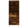 Aparador de madera contrachapada roble ahumado 34,5x34x180 cm de , Aparadores - Ref: Foro24-3189754, Precio: 91,78 €, Descuen...