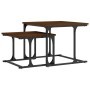 Mesa de centro apilable 2 pzas madera ingeniería roble marrón de , Mesas de centro - Ref: Foro24-833372, Precio: 33,06 €, Des...