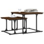 Mesa de centro apilable 2 pzas madera ingeniería roble marrón de , Mesas de centro - Ref: Foro24-833372, Precio: 33,06 €, Des...