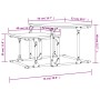 Mesa de centro apilable 2 pzas madera ingeniería roble marrón de , Mesas de centro - Ref: Foro24-833372, Precio: 33,06 €, Des...
