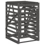Cobertizo cuádruple para cubos de basura madera de pino gris de , Soportes para contenedores de residuos - Ref: Foro24-315769...