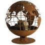 Esschert Design Brasero con forma de globo terráqueo de , Chimeneas - Ref: Foro24-433899, Precio: 323,68 €, Descuento: %
