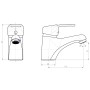 SCHÜTTE Grifo mezclador de lavabo BATONI cromado de , Grifos - Ref: Foro24-438662, Precio: 44,13 €, Descuento: %