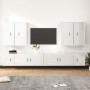 Set de muebles de TV 8 pzas madera contrachapada blanco brillo de , Muebles TV - Ref: Foro24-3188704, Precio: 441,29 €, Descu...