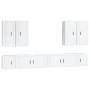 Set de muebles de TV 8 pzas madera contrachapada blanco brillo de , Muebles TV - Ref: Foro24-3188704, Precio: 441,29 €, Descu...