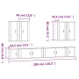 Set de muebles de TV 8 pzas madera contrachapada blanco brillo de , Muebles TV - Ref: Foro24-3188704, Precio: 441,29 €, Descu...