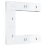 Set de muebles de TV 7 pzas madera contrachapada blanco brillo de , Muebles TV - Ref: Foro24-3188648, Precio: 371,59 €, Descu...