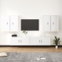 Set de muebles de TV 6 pzas madera contrachapada blanco brillo de , Muebles TV - Ref: Foro24-3188712, Precio: 394,21 €, Descu...